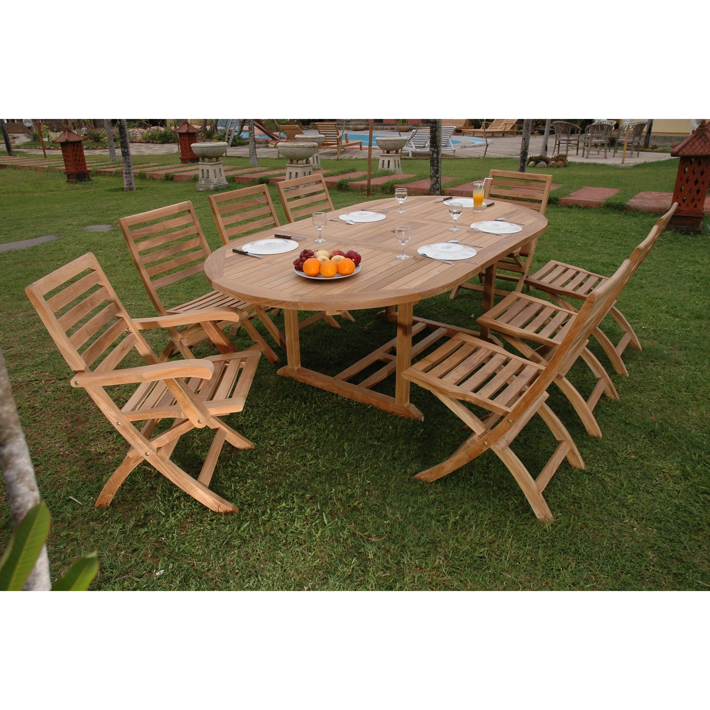 Anderson Teak Bahama Andrew 9-Pieces Dining Set Set-30