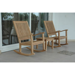 Anderson Teak Del-Amo Bahama 3-Pieces Set with Square Side Table Set-4