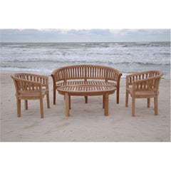 Anderson Teak Curve 4-Pieces Conversation Set Set-5