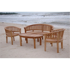 Anderson Teak Curve 4-Pieces Conversation Set Set-5