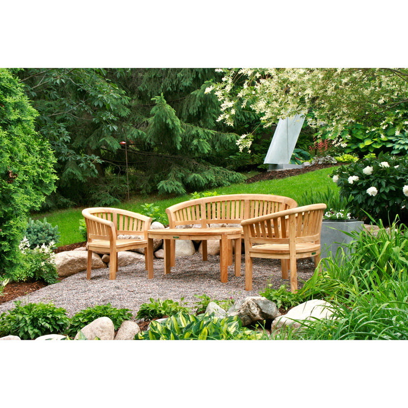 Anderson Teak Curve 4-Pieces Conversation Set Set-5