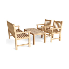 Anderson Teak Classic 3-Seater 4-Pieces Conversation Set Set-6