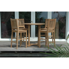 Anderson Teak Bahama Avalon 5-Pieces Round Bar Set Set-9