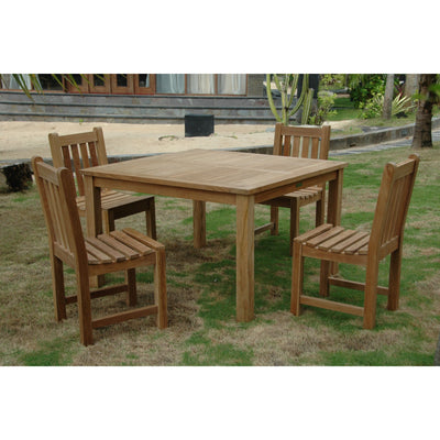 Anderson Teak Windsor Classic Side Chair 5-Pieces Dining Table Set Set-101B