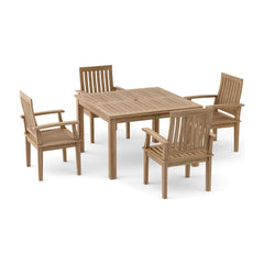 Anderson Teak Windsor Brianna 5-Pieces Dining Table Set Set-103