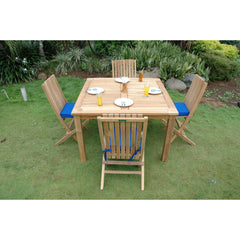 Anderson Teak Windsor Comfort Chair 5-Pieces Folding Dining Set Set-105B