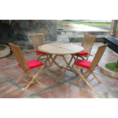 Anderson Teak Classic Bahama 5-Pieces Folding Dining Set Set-107