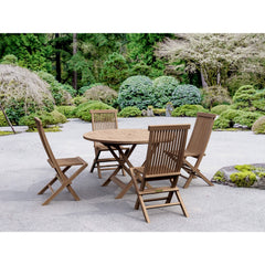 Anderson Teak Classic Bahama 5-Pieces Folding Dining Set Set-107