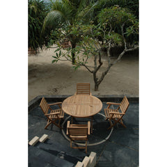 Anderson Teak Andrew Bahama 5-Pieces Folding Dining Set Set-109