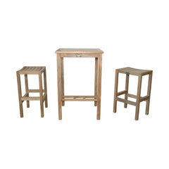 Anderson Teak Bahama Montego 3-Pieces Square Bar Set Set-113A