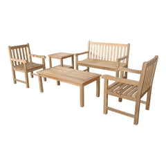 Anderson Teak Classic 2-Seater 5-Pieces Conversation Set Set-118