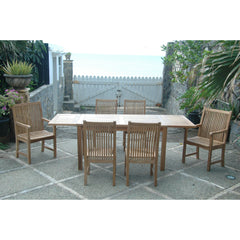 Anderson Teak Bahama Chicago 7-Pieces Dining Set Chair B Set-14