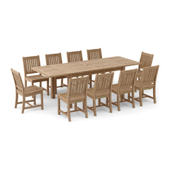 Anderson Teak Bahama Rialto 11-Pieces Rectangular Dining Set Set-15