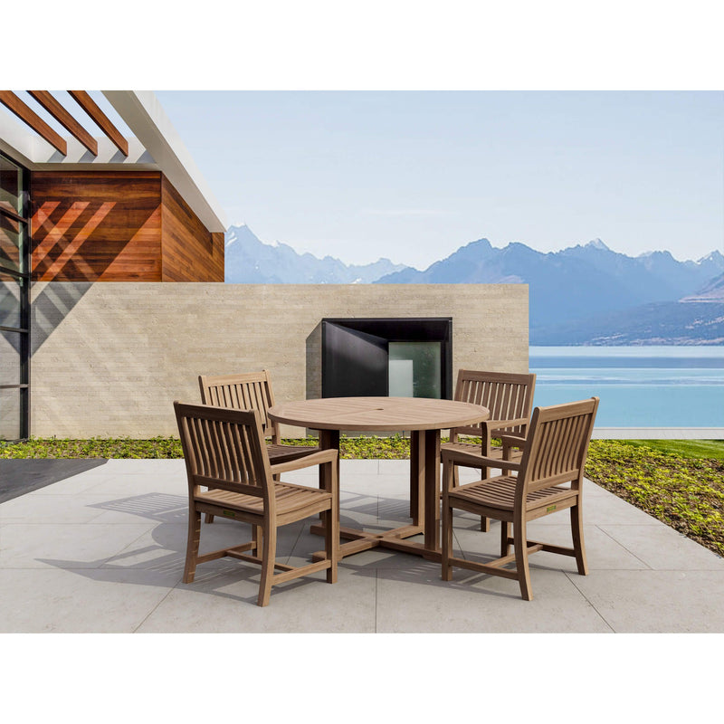 Anderson Teak Tosca Rialto Armchair 5-Pieces Dining Set Set-17