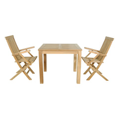 Anderson Teak Bahama Classic 3-Pieces Bistro Table Set-18