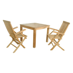 Anderson Teak Bahama Classic 3-Pieces Bistro Table Set-18