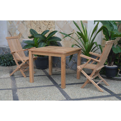 Anderson Teak Bahama Classic 3-Pieces Bistro Table Set-18