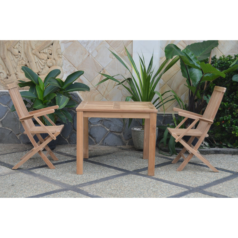 Anderson Teak Bahama Classic 3-Pieces Bistro Table Set-18