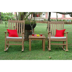 Anderson Teak Palm Beach Rocking Chairs 3-Pieces set SET-270