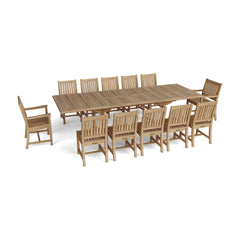 Anderson Teak Valencia Rialto 13-Pieces Dining Set Set-33A