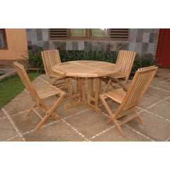 Anderson Teak Butterfly Comfort 5-Pieces Dining Table Set Set-34