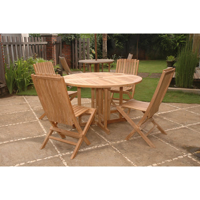 Anderson Teak Butterfly Comfort 5-Pieces Dining Table Set Set-34