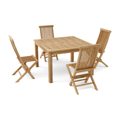 Anderson Teak Windsor Classic 5-Pieces Folding Dining Chair Set-62