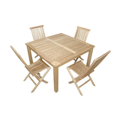 Anderson Teak Windsor Classic 5-Pieces Folding Dining Chair Set-62