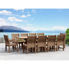 Anderson Teak Bahama Sahara 11-Pieces 8' Rectangular Dining Set Set-88