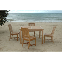 Anderson Teak Windsor Rialto Side Chair 5-Pieces Dining Table Set Set-106B