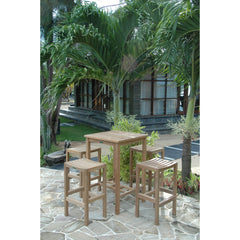 Anderson Teak Bahama Montego 5-Pieces Square Bar Set Set-113B