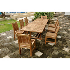 Anderson Teak Bahama Sahara 9-Pieces 10' Rectangular Dining Set Set-79