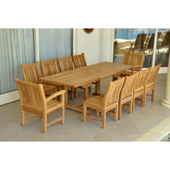 Anderson Teak Bahama Sahara 11-Pieces 8' Rectangular Dining Set Set-88