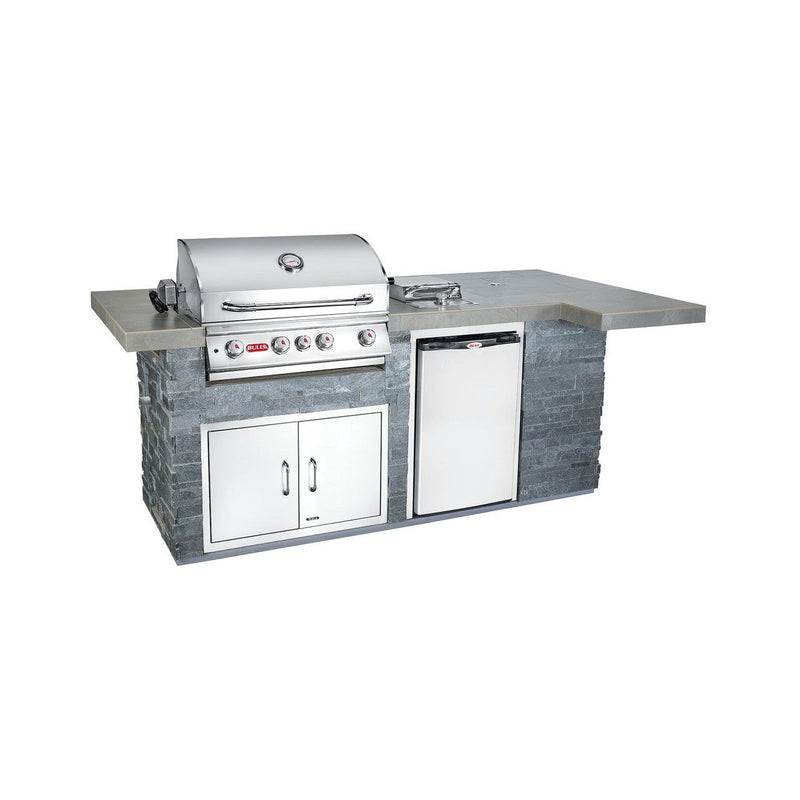 Bull Grills Quartzite Finished BBQ Outdoor Kitchen & Grill 31014