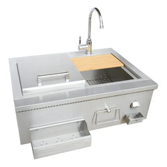 KoKoMo Grills 30" Cocktail Station and Sink KO-30CKT-SNK